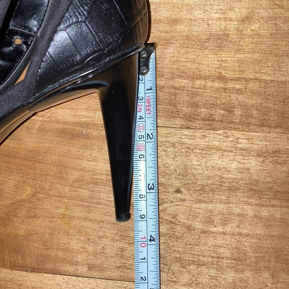 Charles Jourdan Black Ankle Strap Heels - Picture 9 of 9